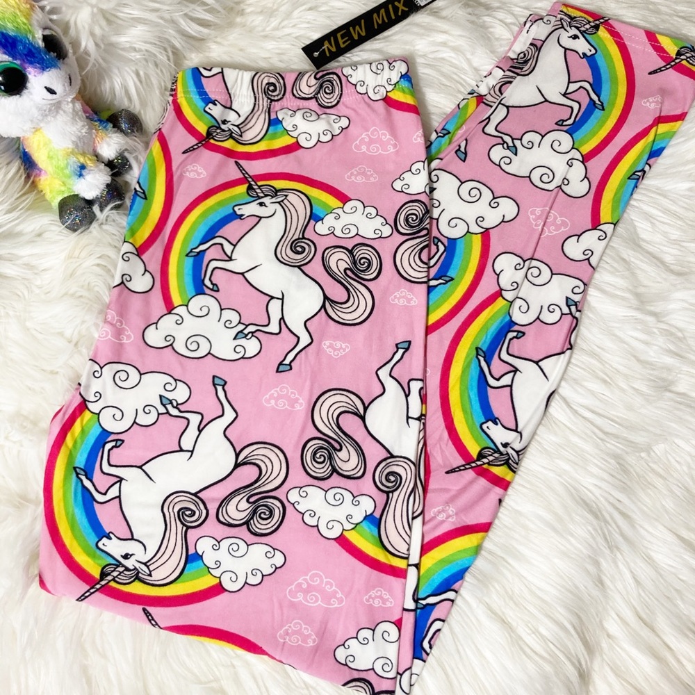 Pink Rainbow 🌈 unicorn 🦄 leggings